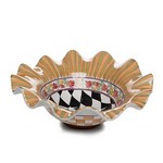 MacKenzie-Childs Taylor Small Fluted Serving Bowl - Odd Fellows
