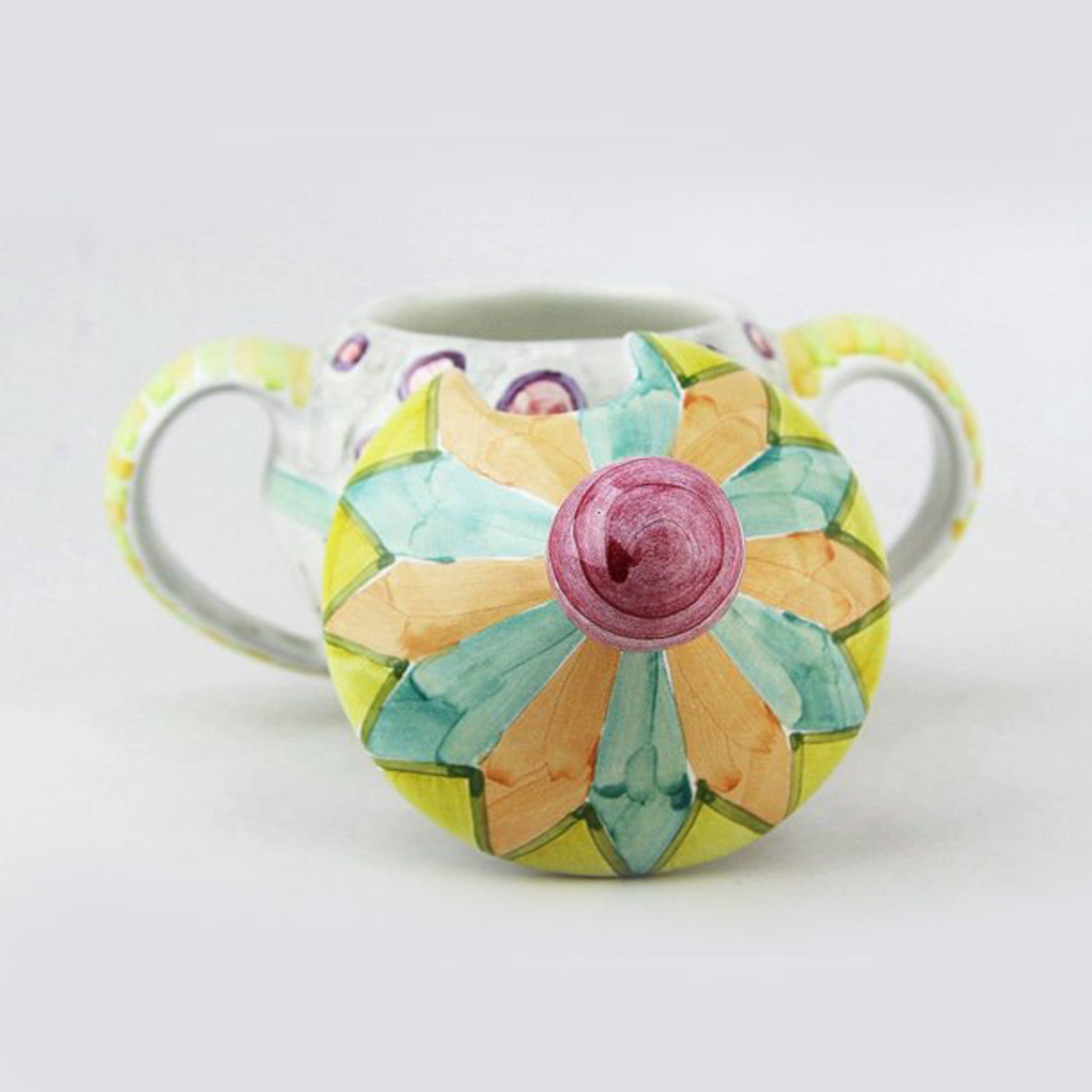 MacKenzie-Childs Taylor Odd Fellows Sugar Bowl