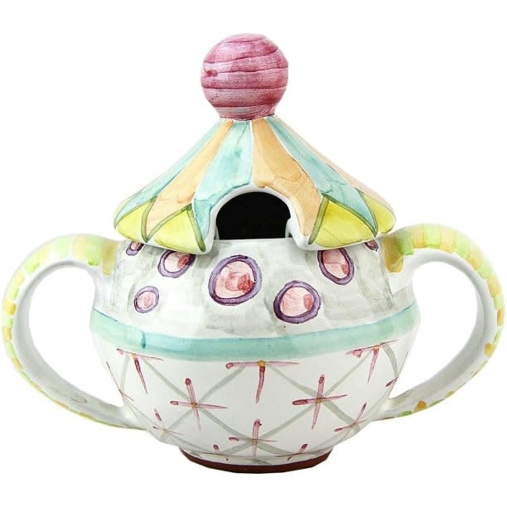MacKenzie-Childs Taylor Odd Fellows Sugar Bowl