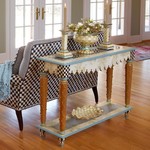 MacKenzie-Childs Pressed Flowers Console Table