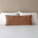 Bella Notte Silk Velvet Quilted Lumbar Pillow
