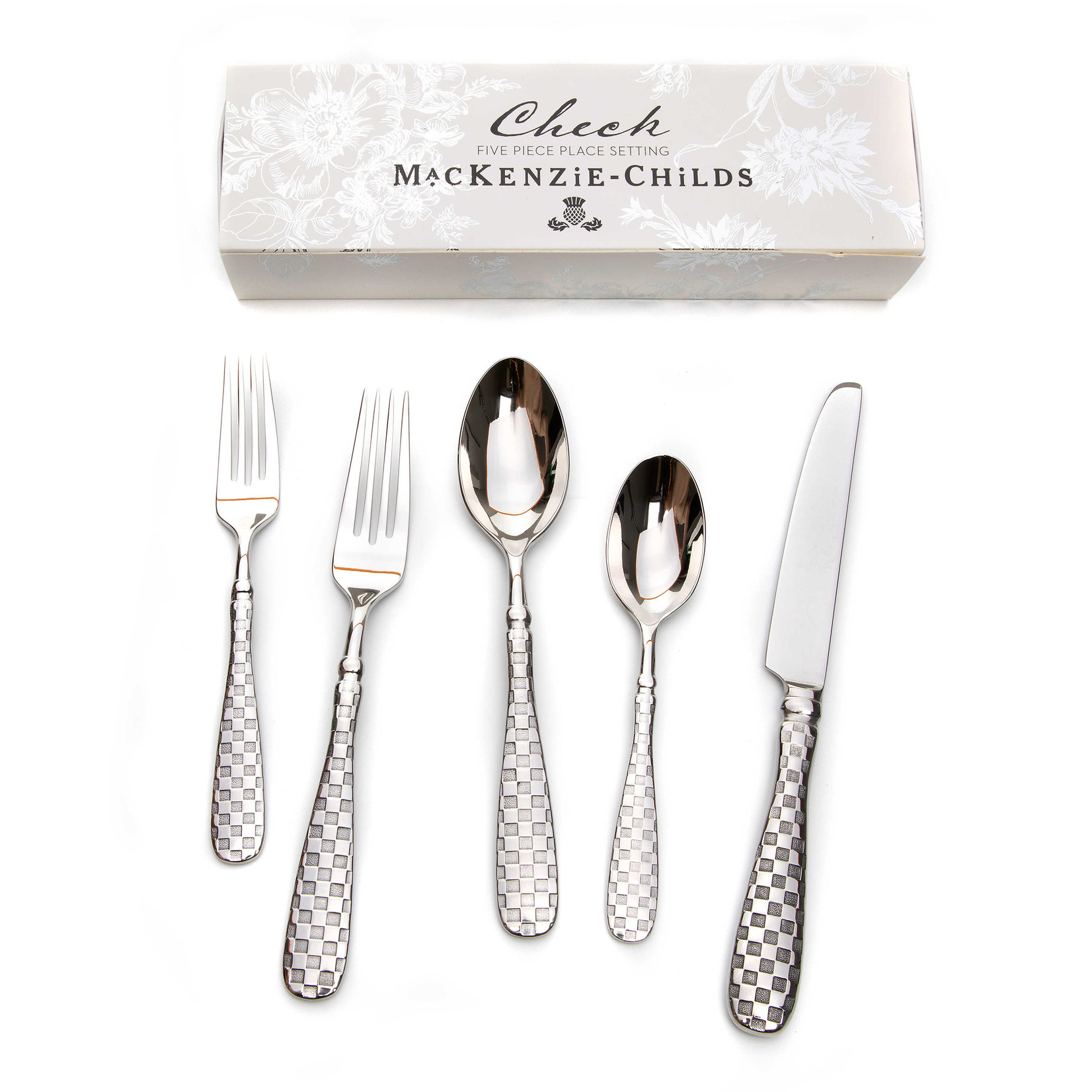 MacKenzie-Childs Check Flatware 5-Piece Place Setting