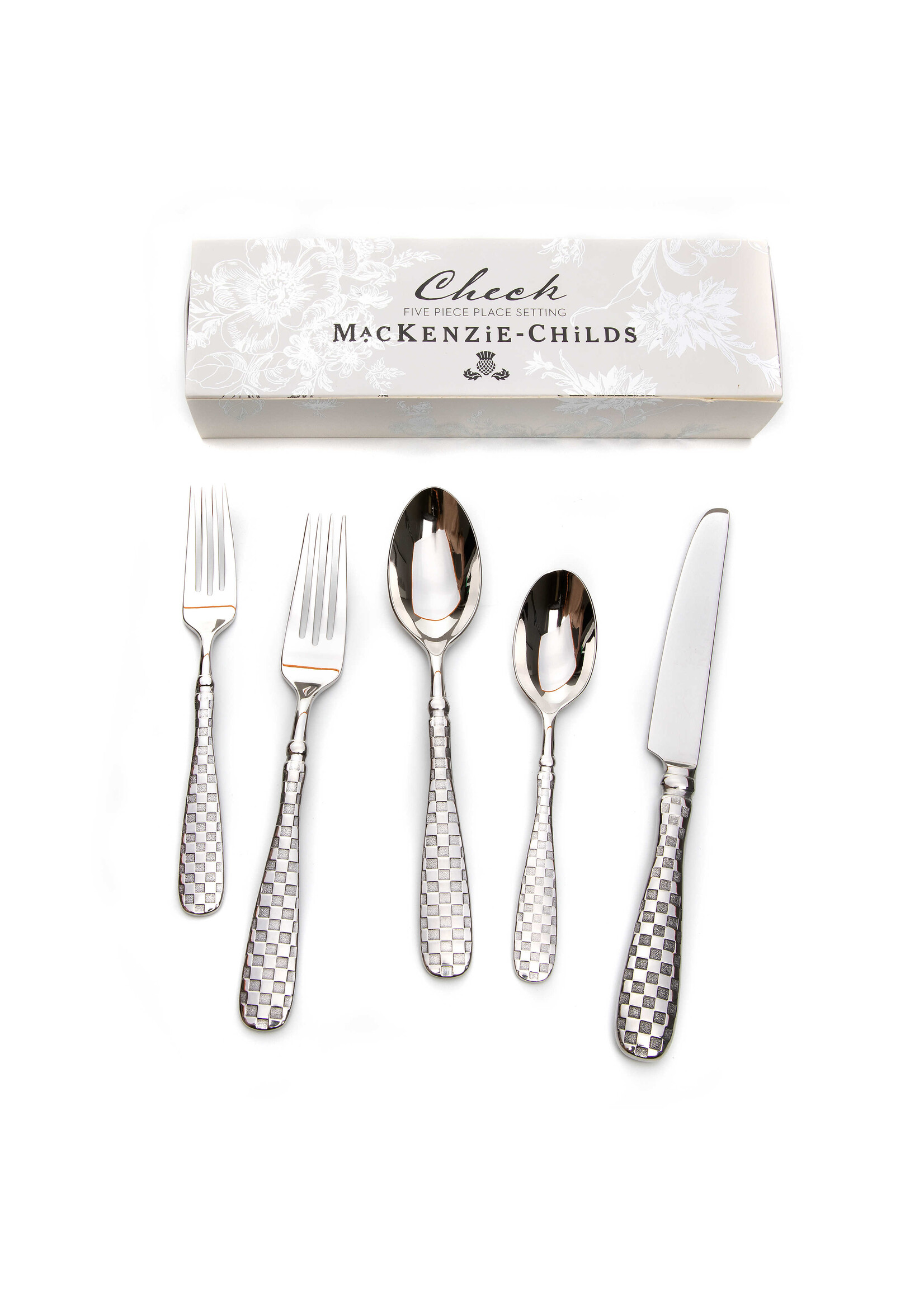 MacKenzie-Childs Check Flatware 5-Piece Place Setting