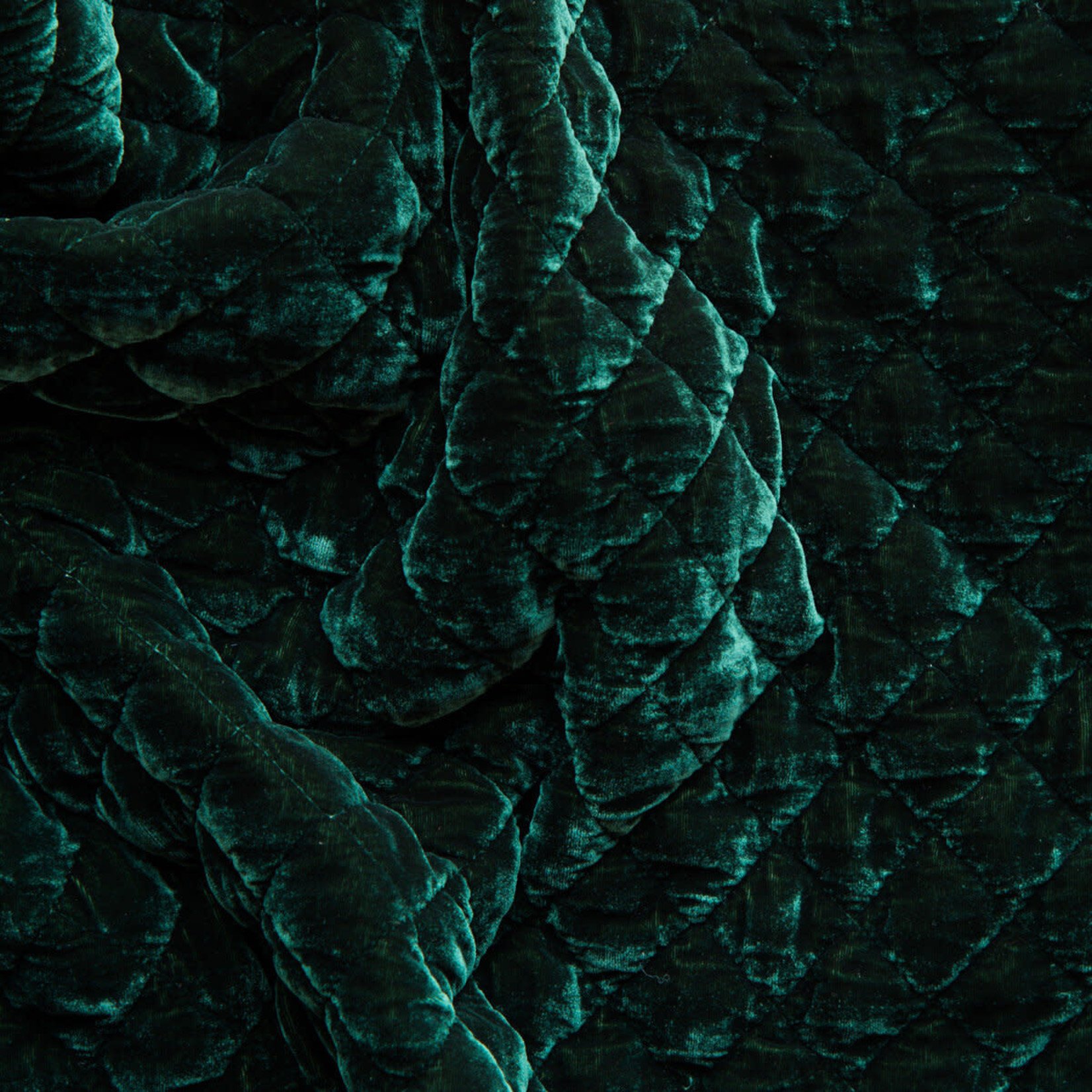 Bella Notte Silk Velvet Quilted Lumbar Pillow
