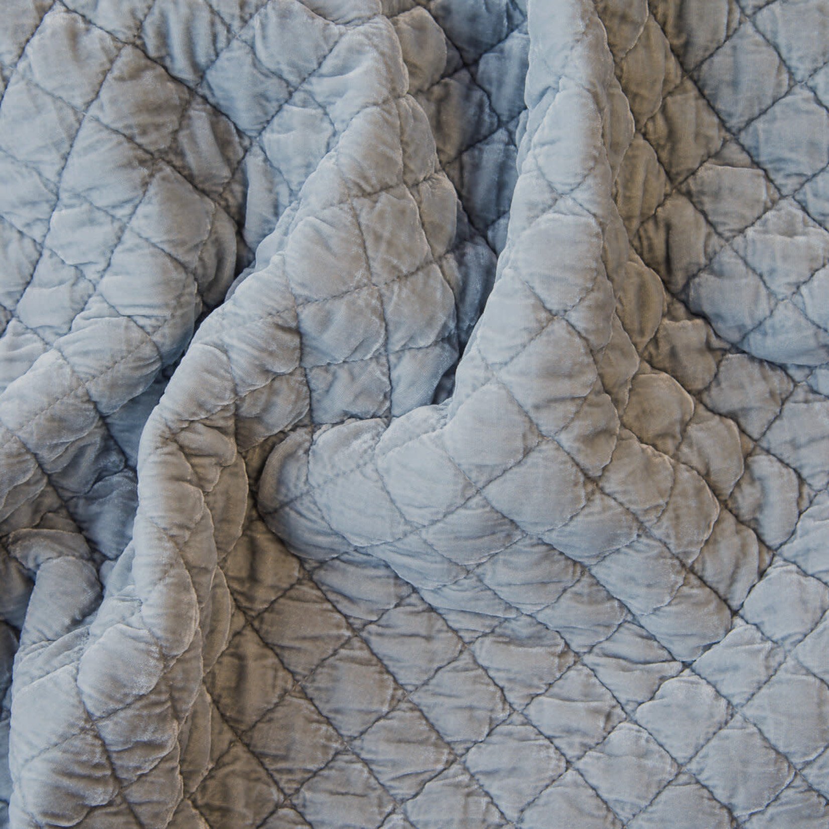 Bella Notte Silk Velvet Quilted Lumbar Pillow