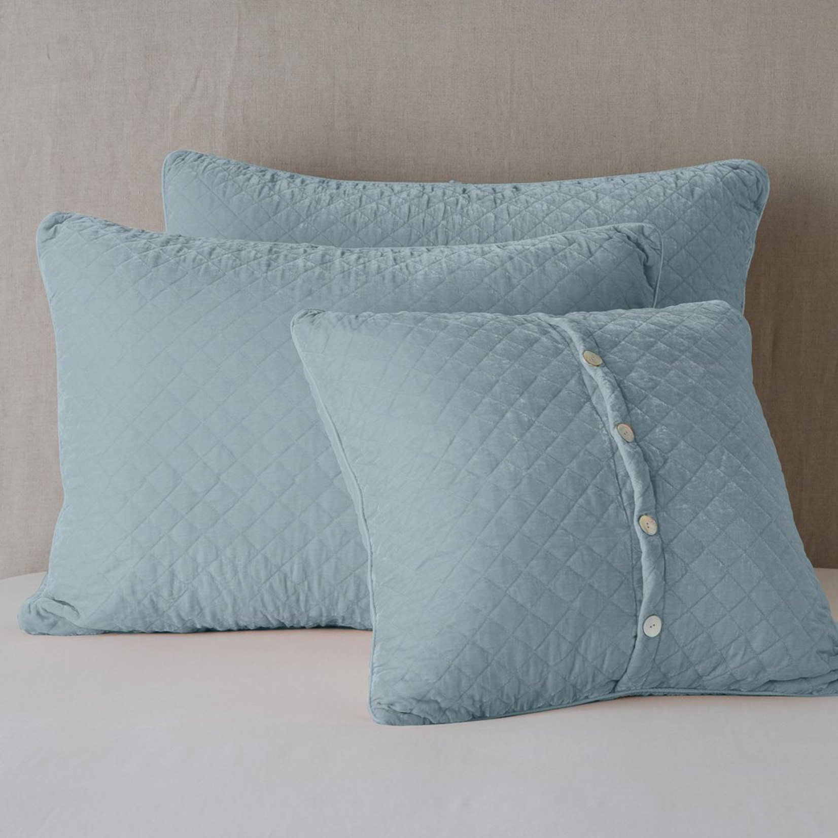 Bella Notte Silk Velvet Quilted Sham