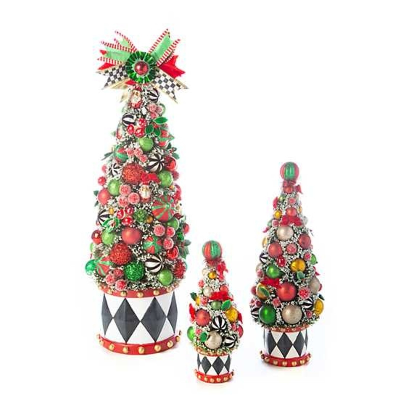 MacKenzie-Childs  Glam Up Small Bottle Brush Tree