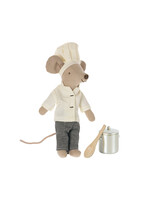 Maileg USA Chef Mouse With Pot & Spoon