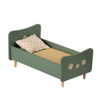 Maileg USA Wooden Bed, Mini- Mint Blue