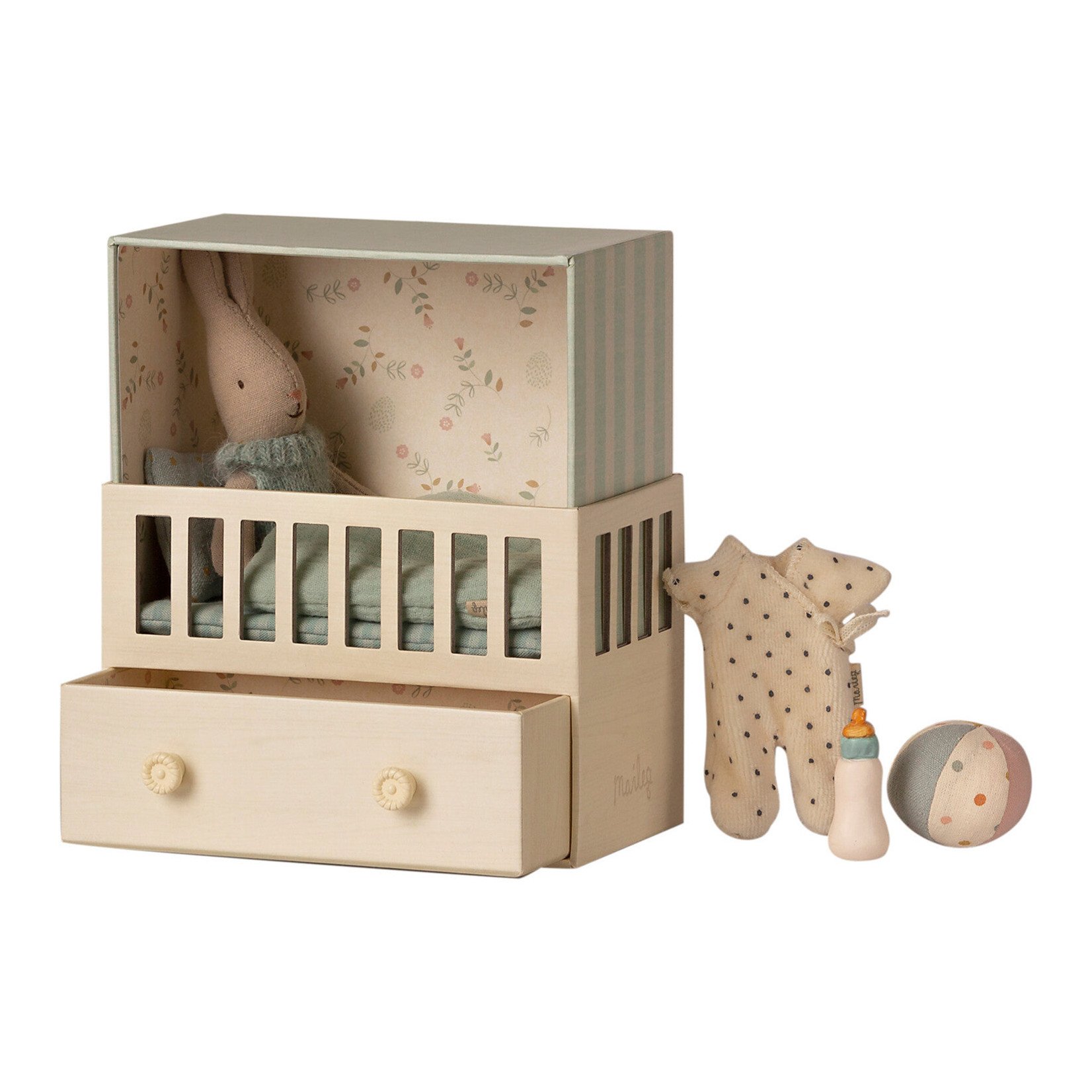 Maileg USA Baby Room With Micro Rabbit