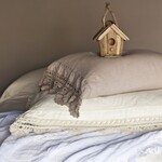 Bella Notte Linen Crochet Pillowcase (Discontinued)