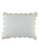 Bella Notte Linen Crochet Sham (Discontinued)