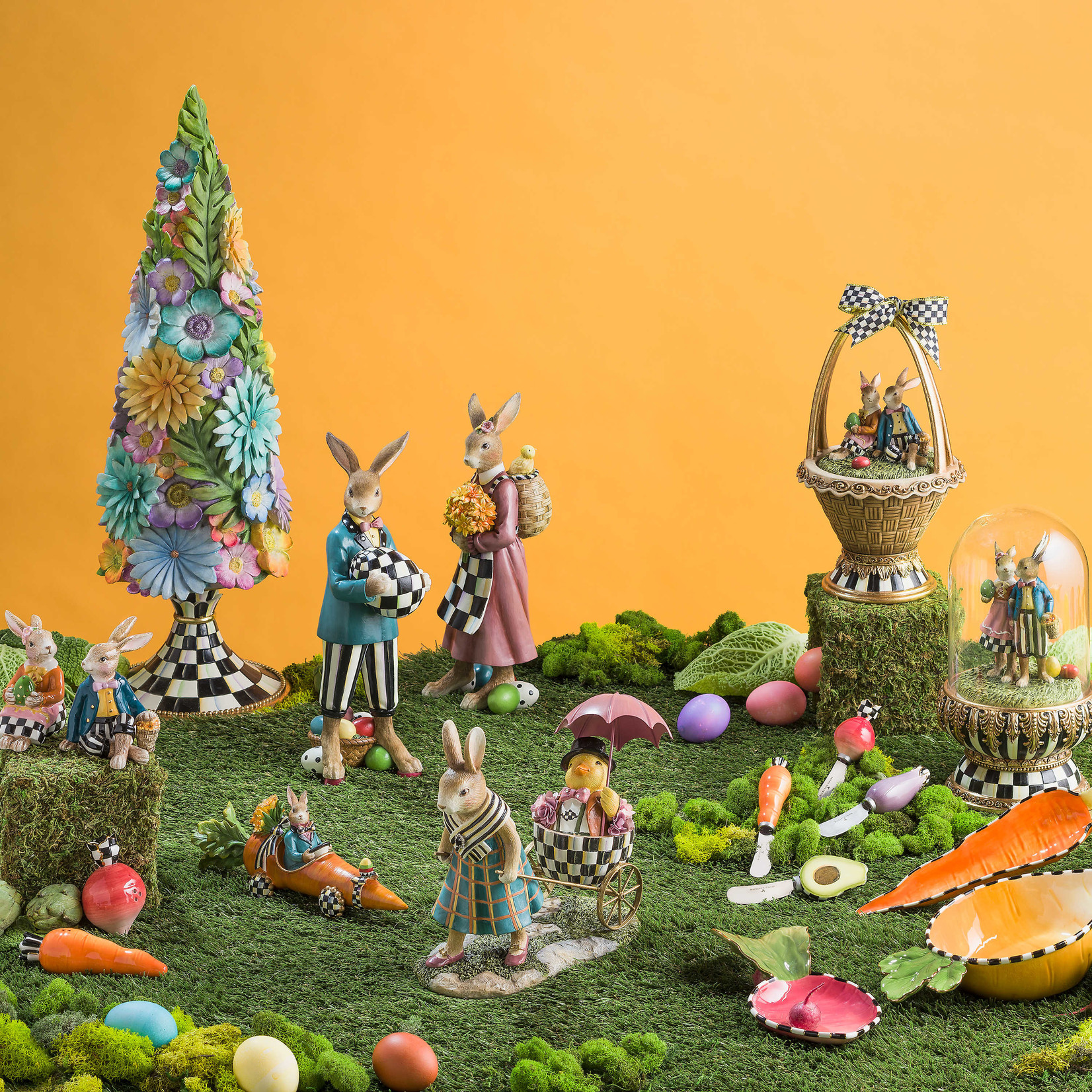 MacKenzie-Childs Country Stroll Egg Cart