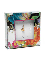 MacKenzie-Childs Flower Market Reflections Desk Clock