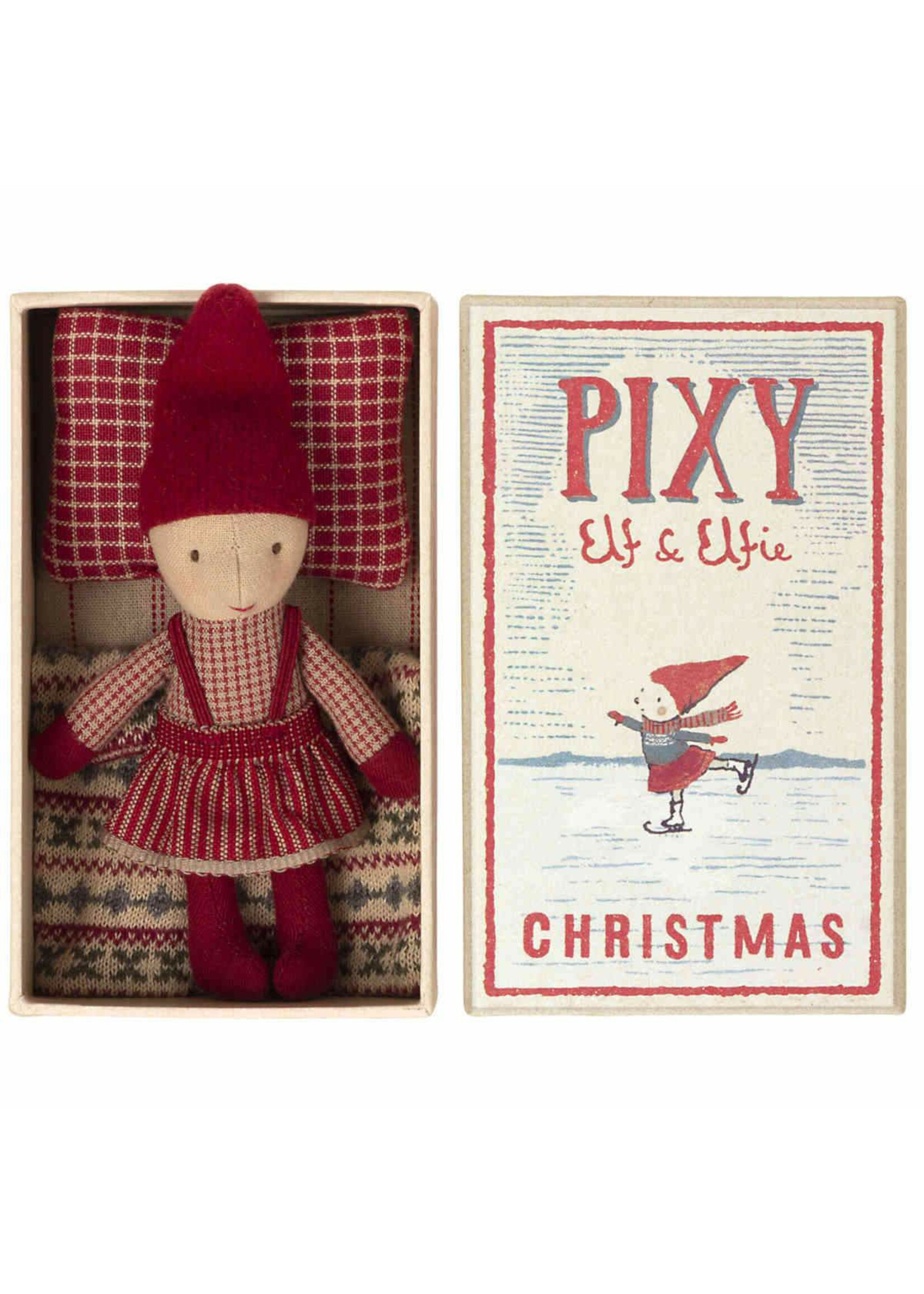 Maileg USA Pixie Elfie In Matchbox