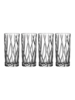 Orrefors Kosta Boda City Highball Set of 4