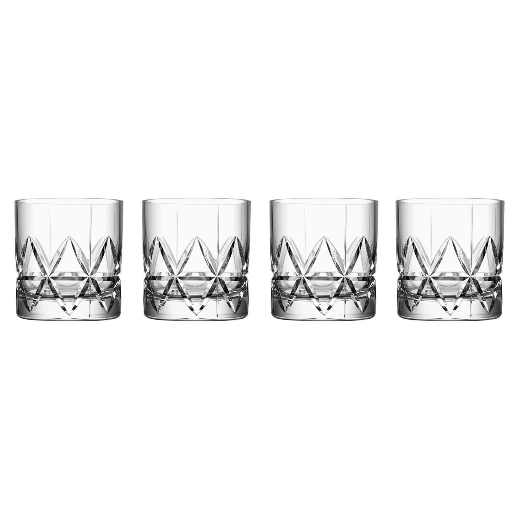 Orrefors Kosta Boda Peak Double Old Fashion (Set of 4)