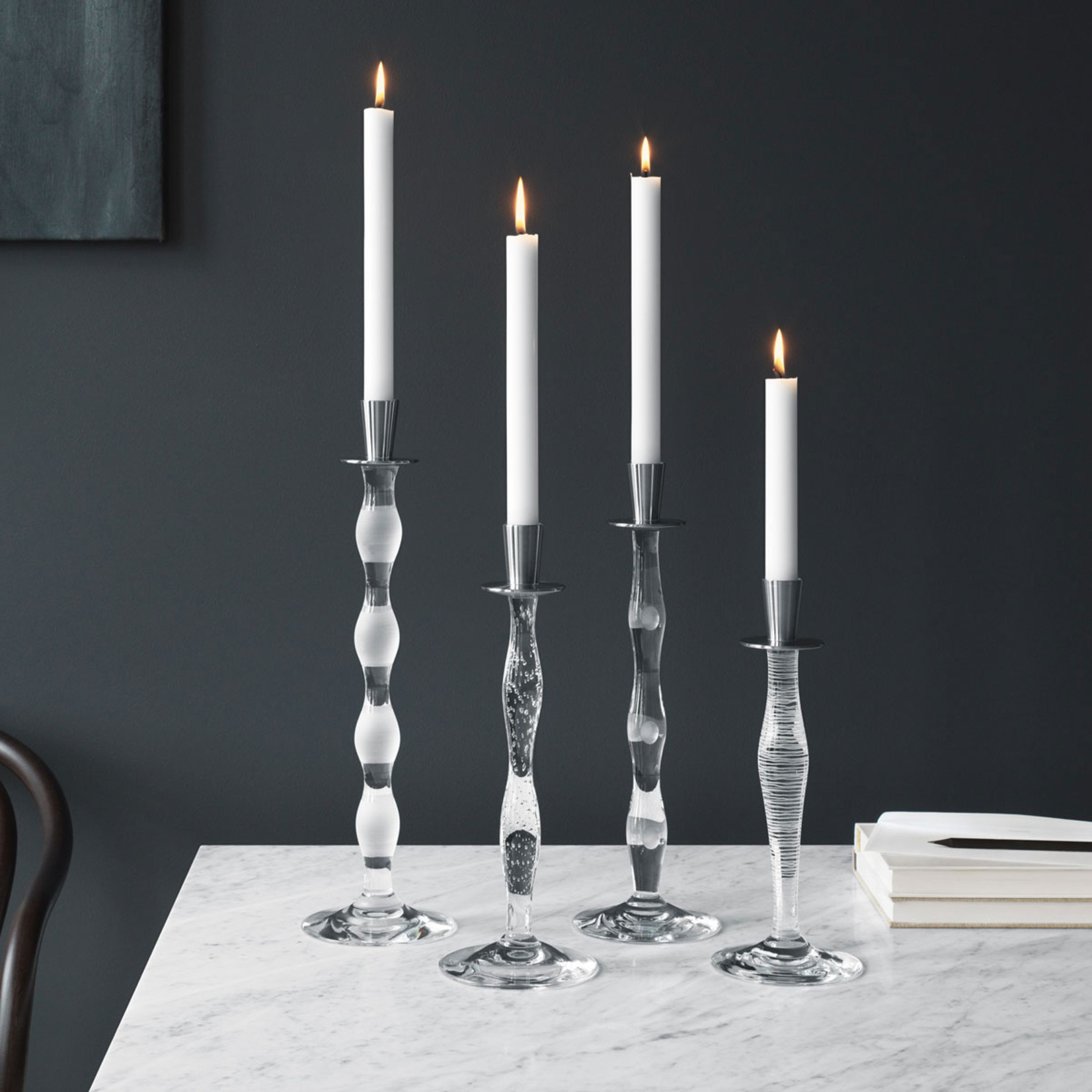 Orrefors Kosta Boda Celeste Candlestick - LINES