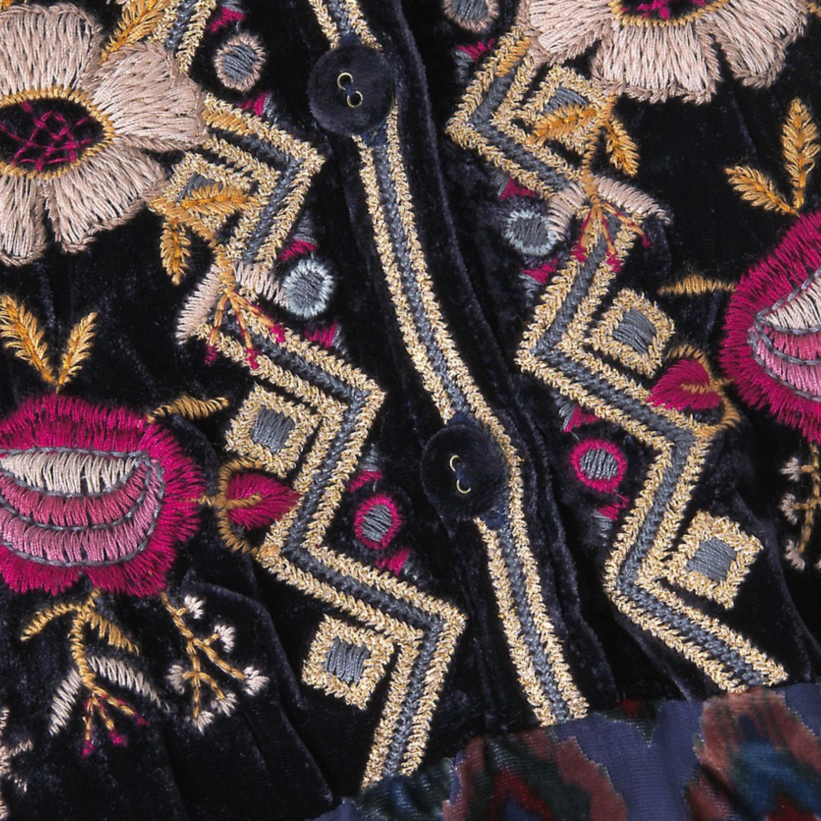 Clara Gweneth Burnout Tunic - Blue Leaf Houston