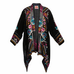 Johnny Was Tinasha Velvet Drape Cardigan