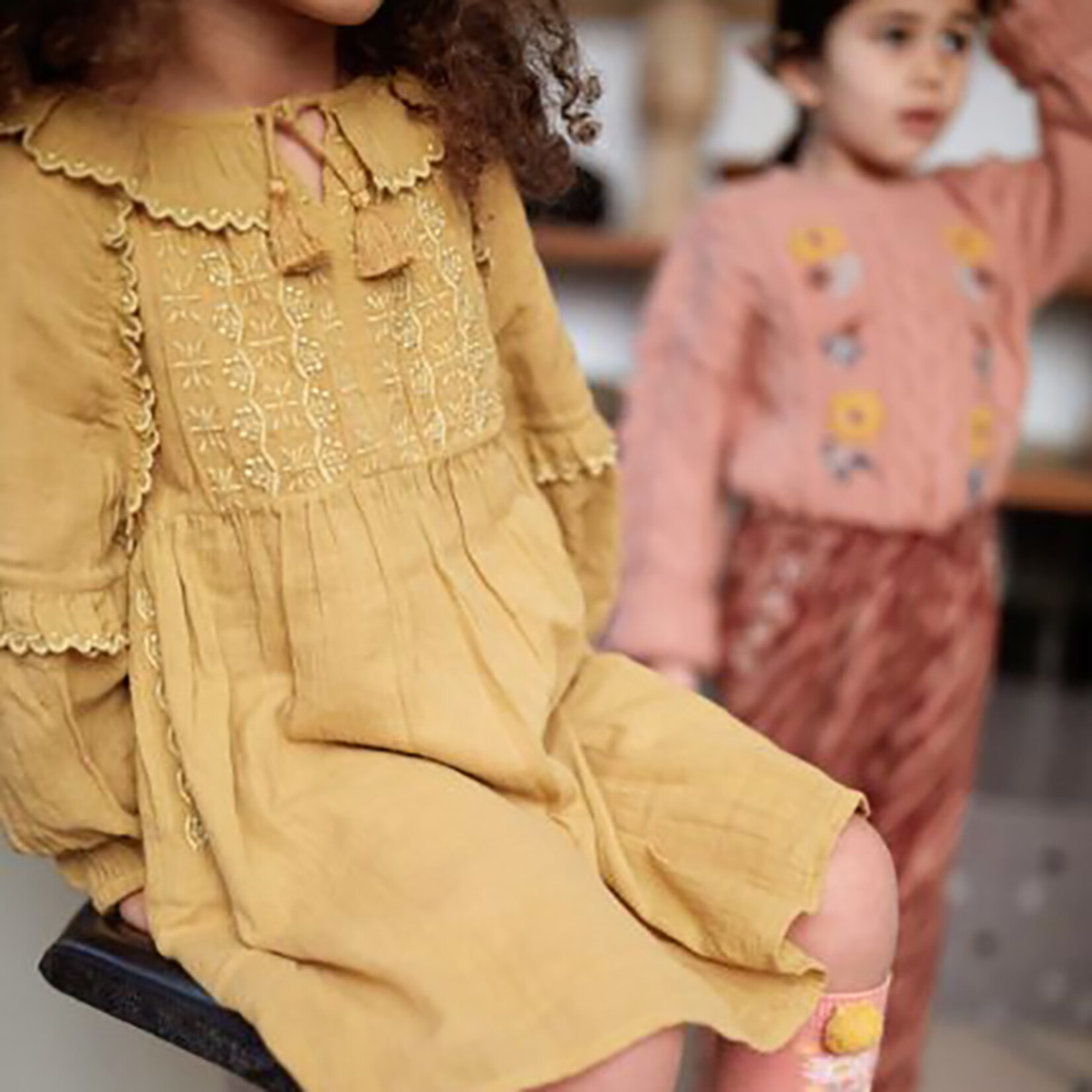 Louise Misha Bambina Caramel Dress