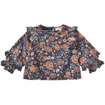 Louise Misha Tubi Baby Charcoal Boho Flowers Blouse