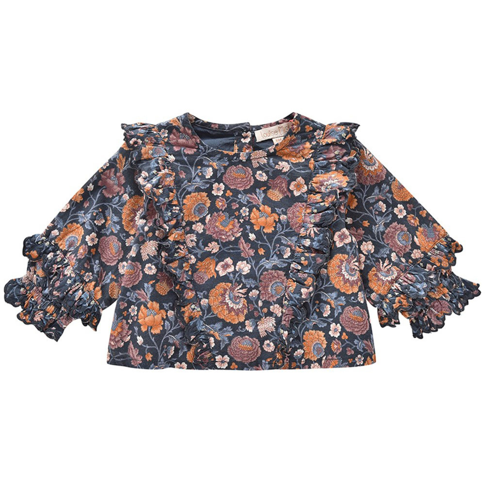 Louise Misha Tubi Baby Charcoal Boho Flowers Blouse