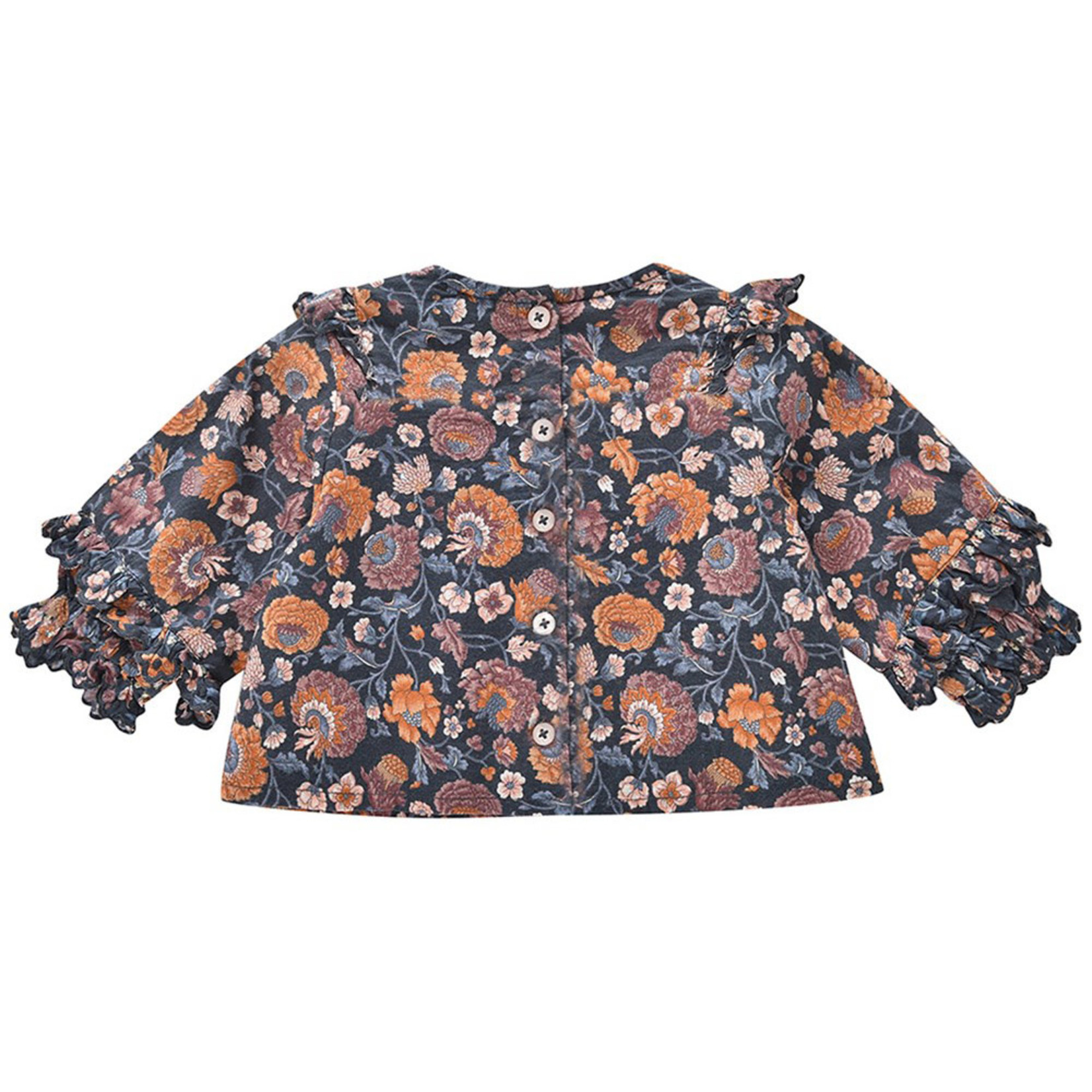 Louise Misha Tubi Baby Charcoal Boho Flowers Blouse