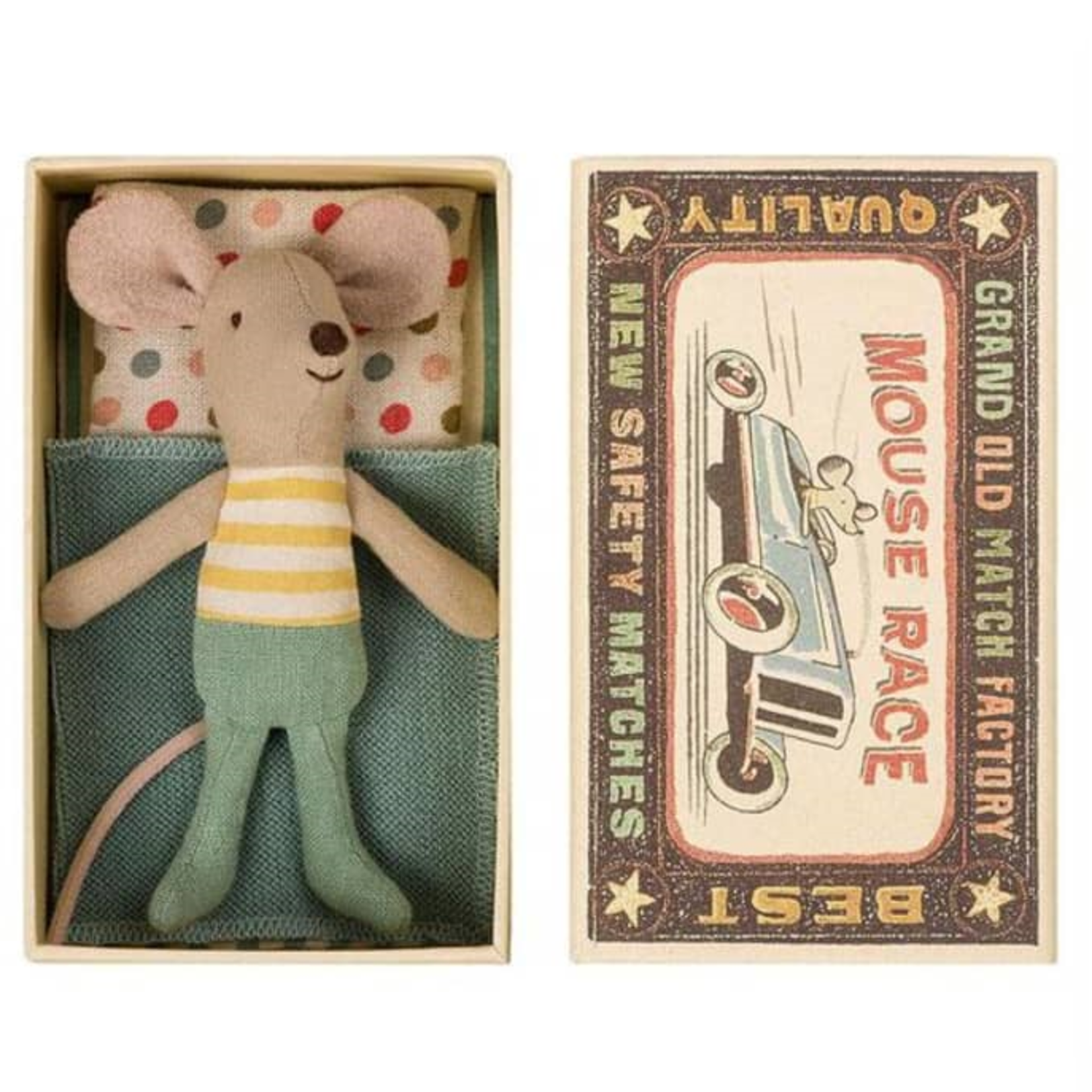 Maileg USA Mouse: Small Boy in Box