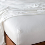 Bella Notte BN Madera Fitted Sheet Queen/White