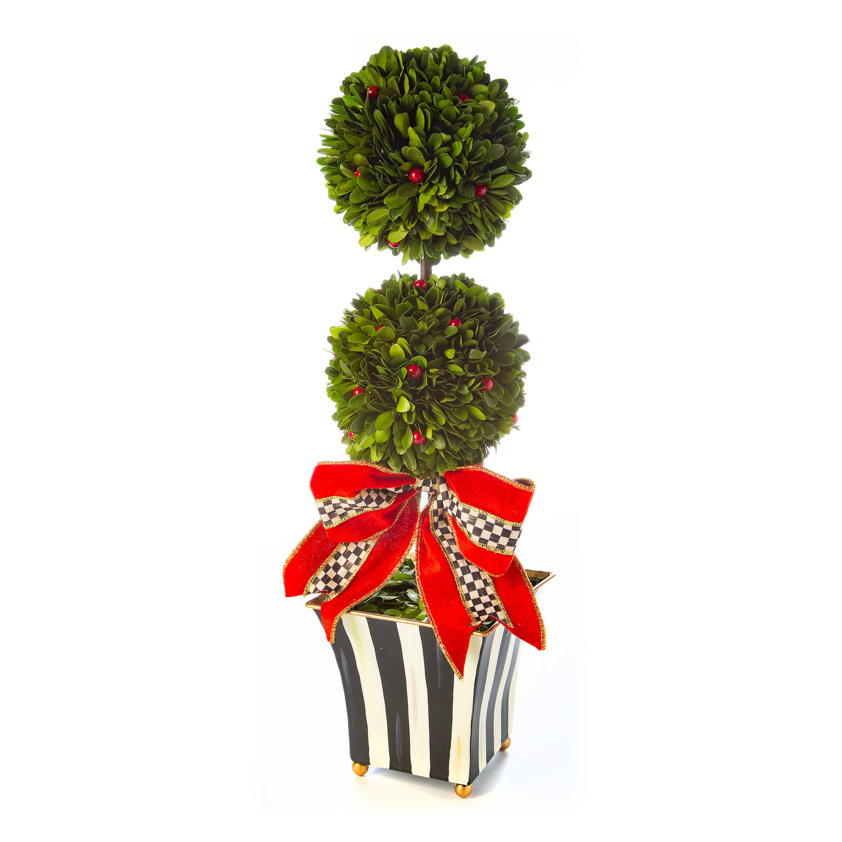 MacKenzie-Childs Classic Courtly Boxwood Topiary - Large
