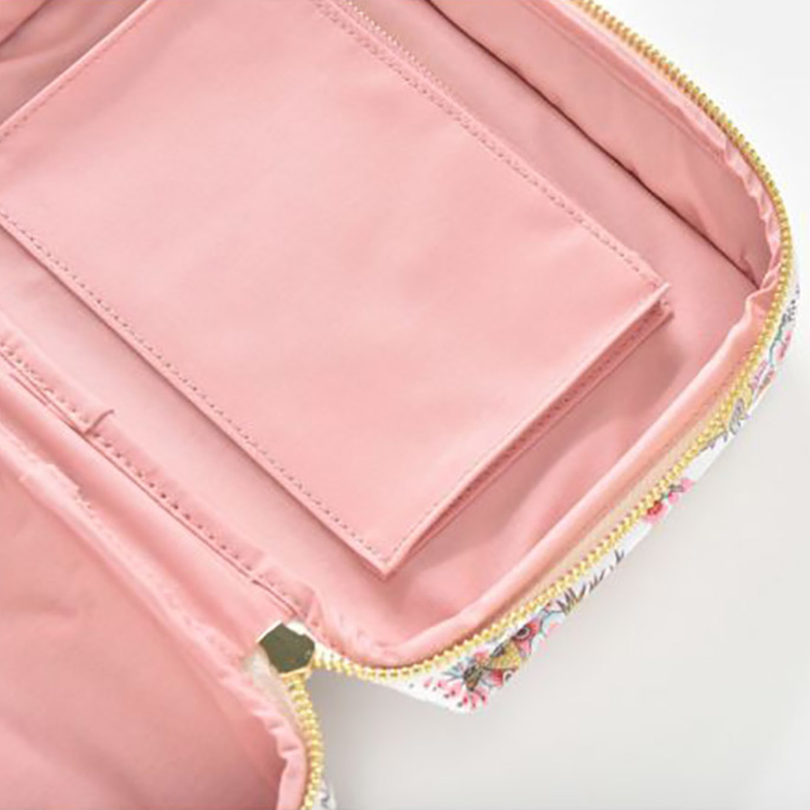 Louise Misha Joriska Cream Flowers Toiletry Bag