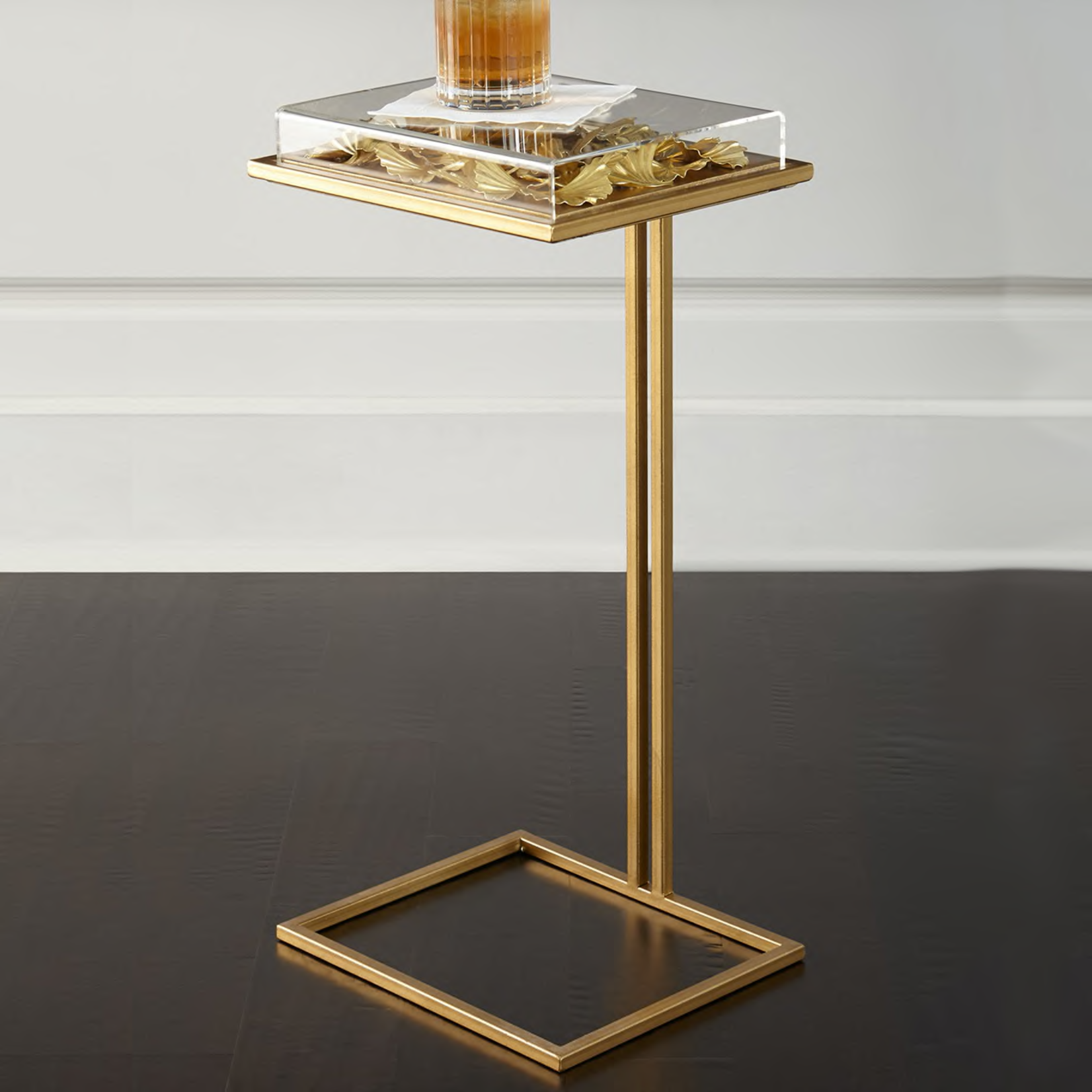 Tommy Mitchell Sm Gold Gilded Cocktail Table