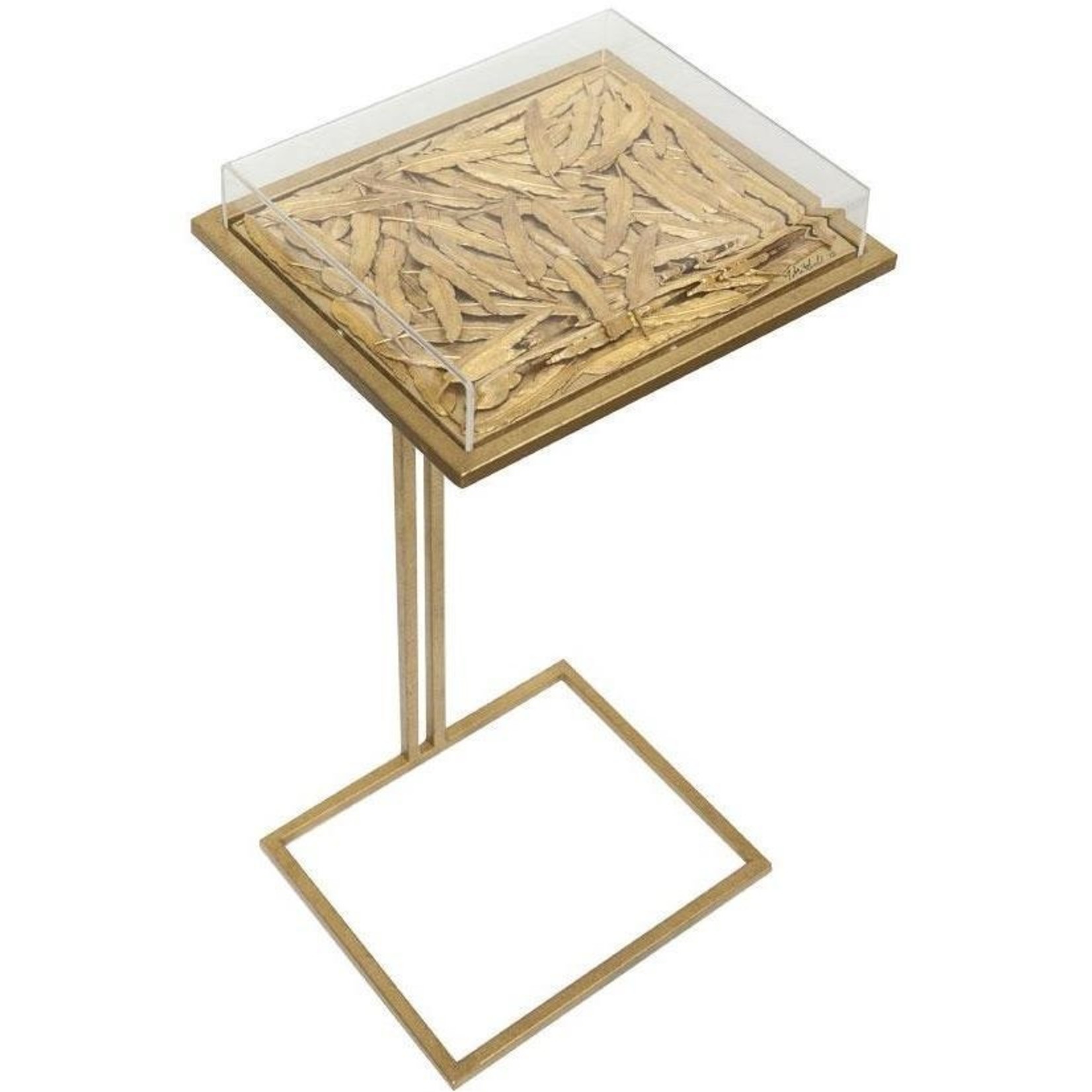 Tommy Mitchell Sm Gold Gilded Cocktail Table