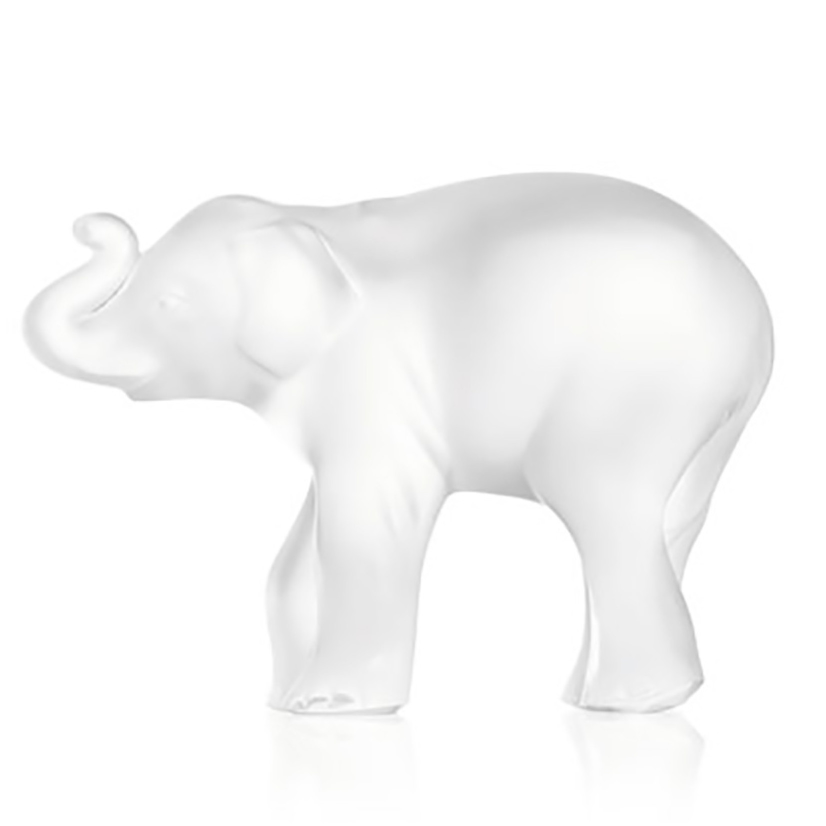 Lalique Elephant Trunk Up_Clear