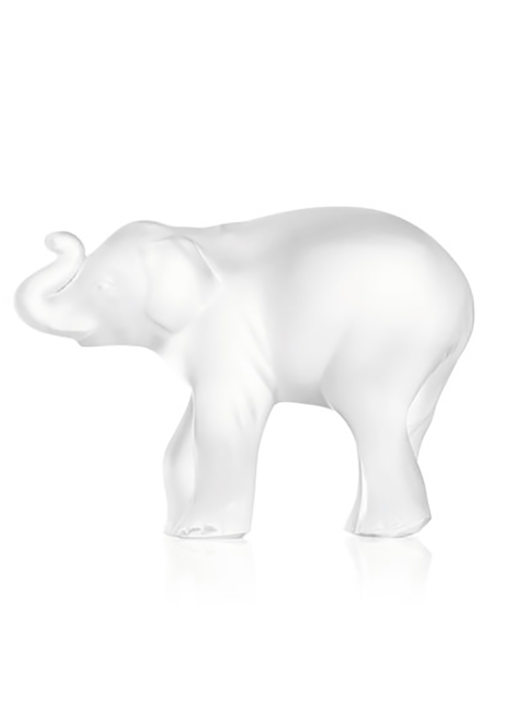 Lalique Elephant Trunk Up_Clear