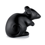 Lalique Mouse Sculpture - Black