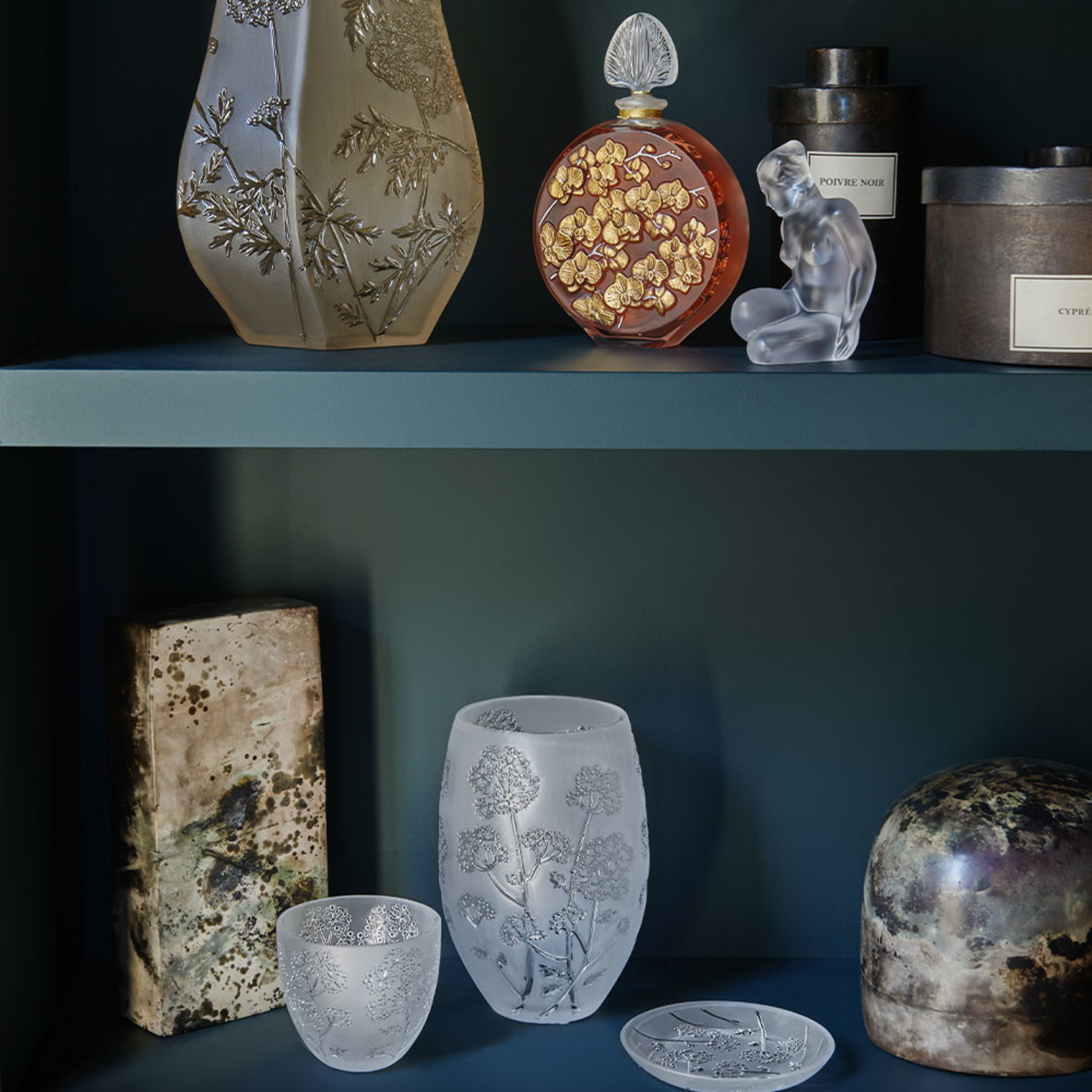 Lalique Flore Figurine Clear