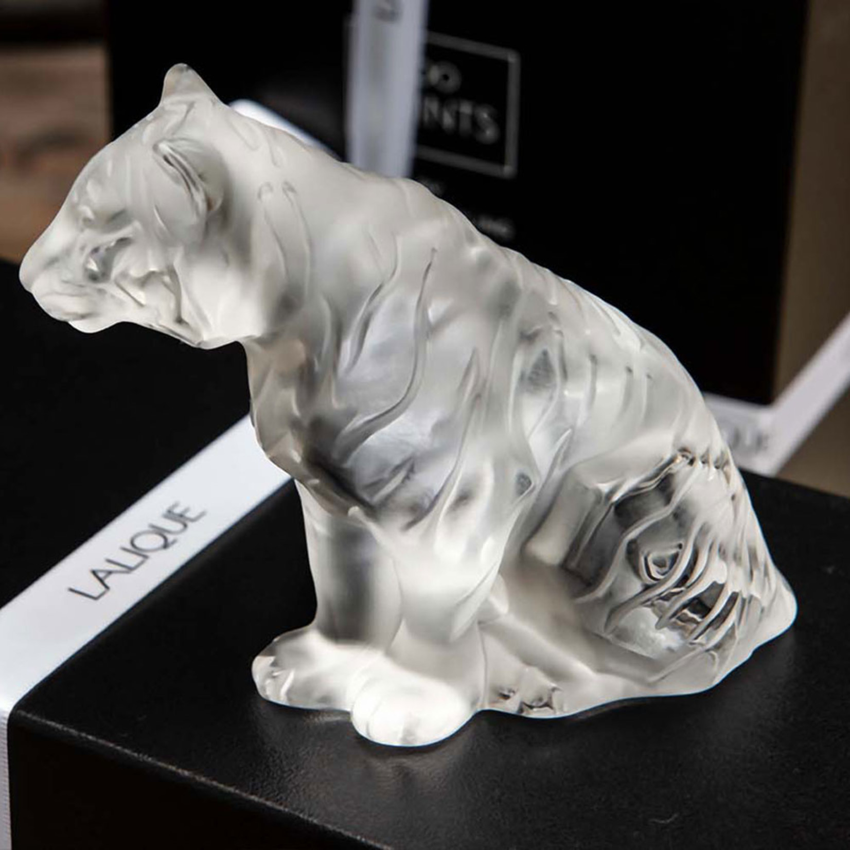 Lalique Small Sitting Tiger