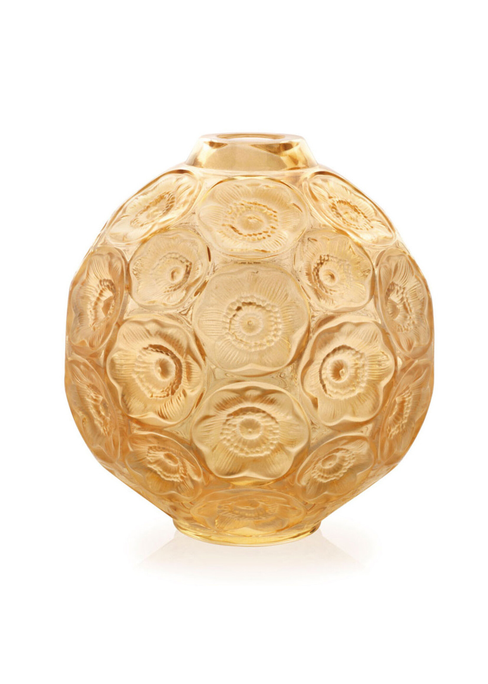 Lalique Anemone Bud Vase Gold