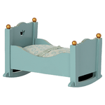 Maileg USA Cradle, Baby Mouse - Blue