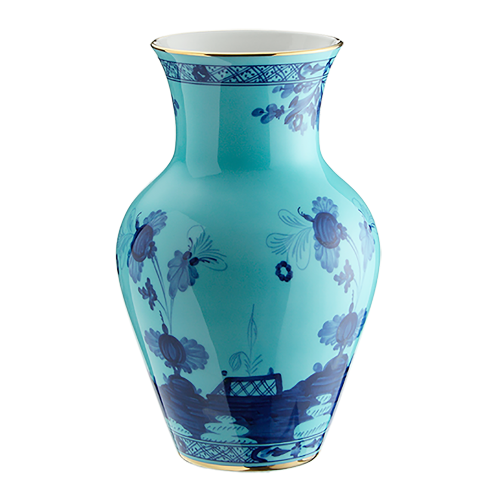 Richard Ginori 1735 Inc Large Ming Vase Oriente Italiano -Iris