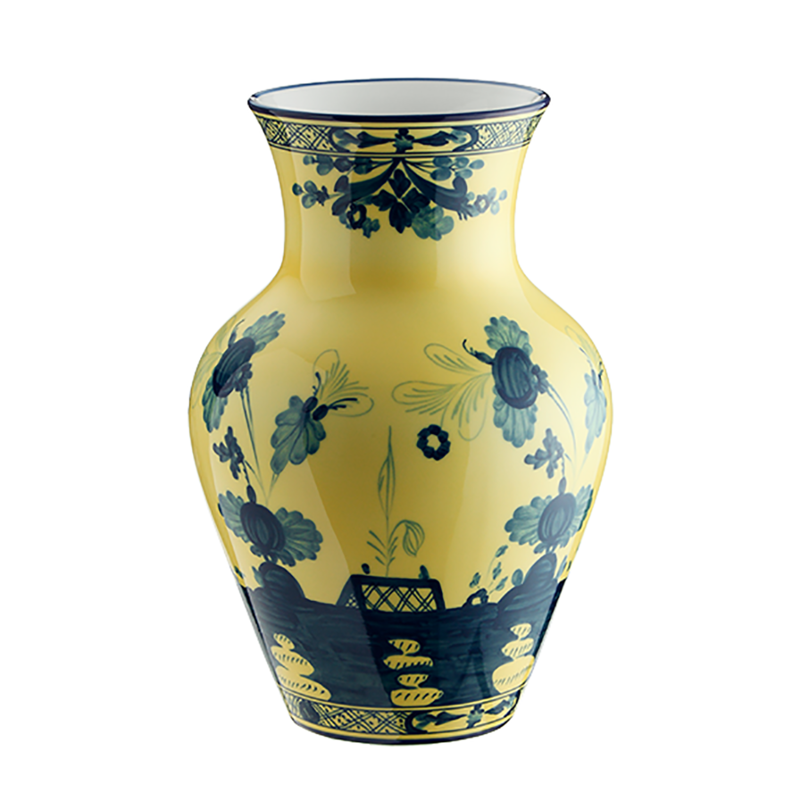Richard Ginori 1735 Inc Small Ming Vase Oriente Italiano - Citrino