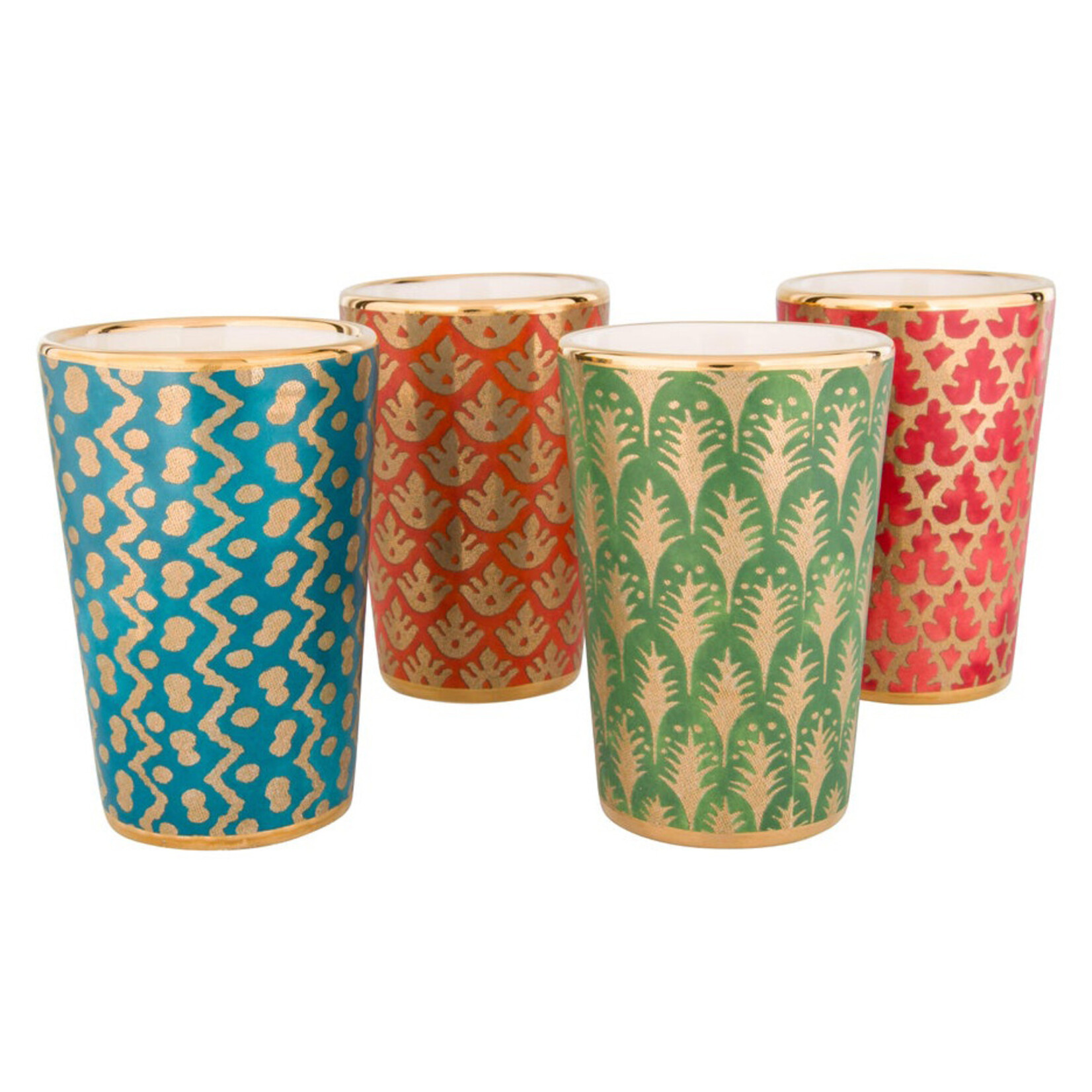 L'Objet Fortuny Tumblers Assorted -Set of 4