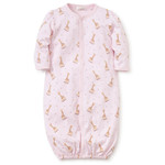 Kissy Kissy Tatiana Co. Sophie La Girafe Print Convertible Gown -Pink/Newborn
