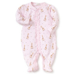 Kissy Kissy Tatiana Co. Sophie La Girafe Print Footie - Pink/Preemie