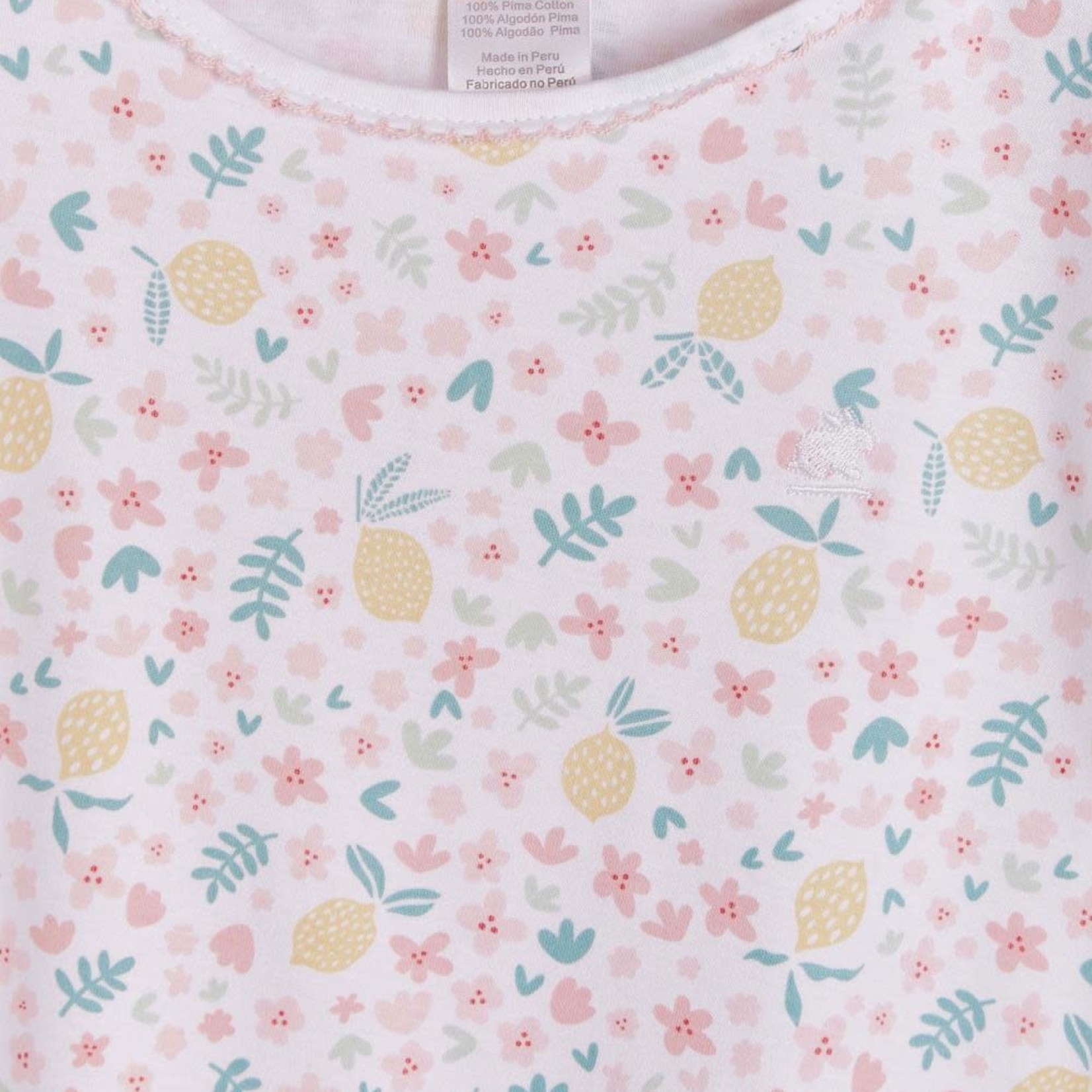 Babycottons Lemon Snug Tee & Pants Pj Set