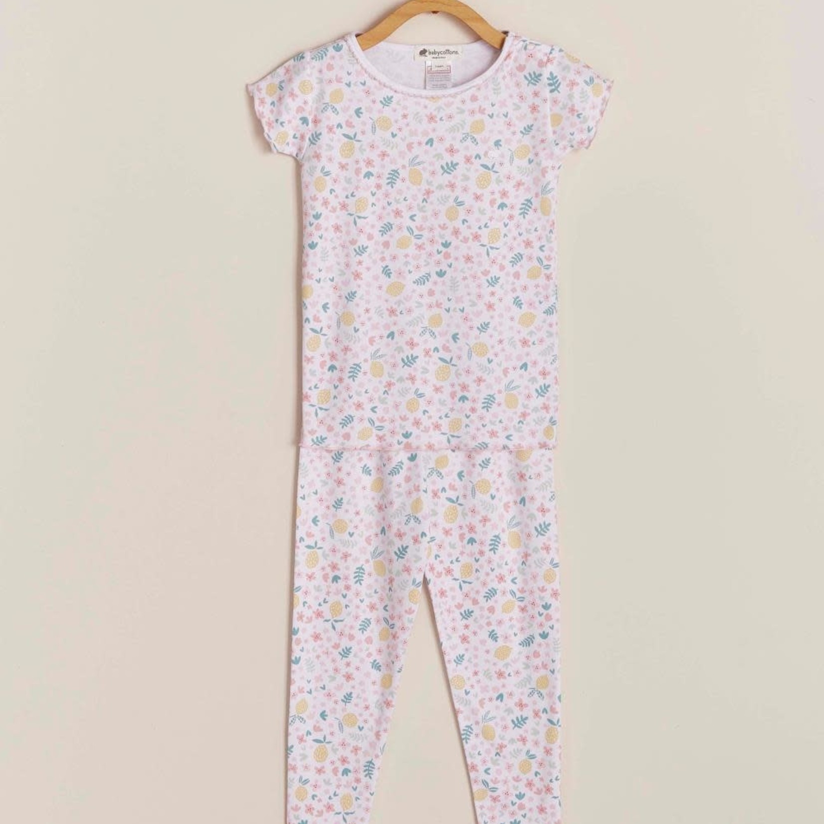 Babycottons Lemon Snug Tee & Pants Pj Set