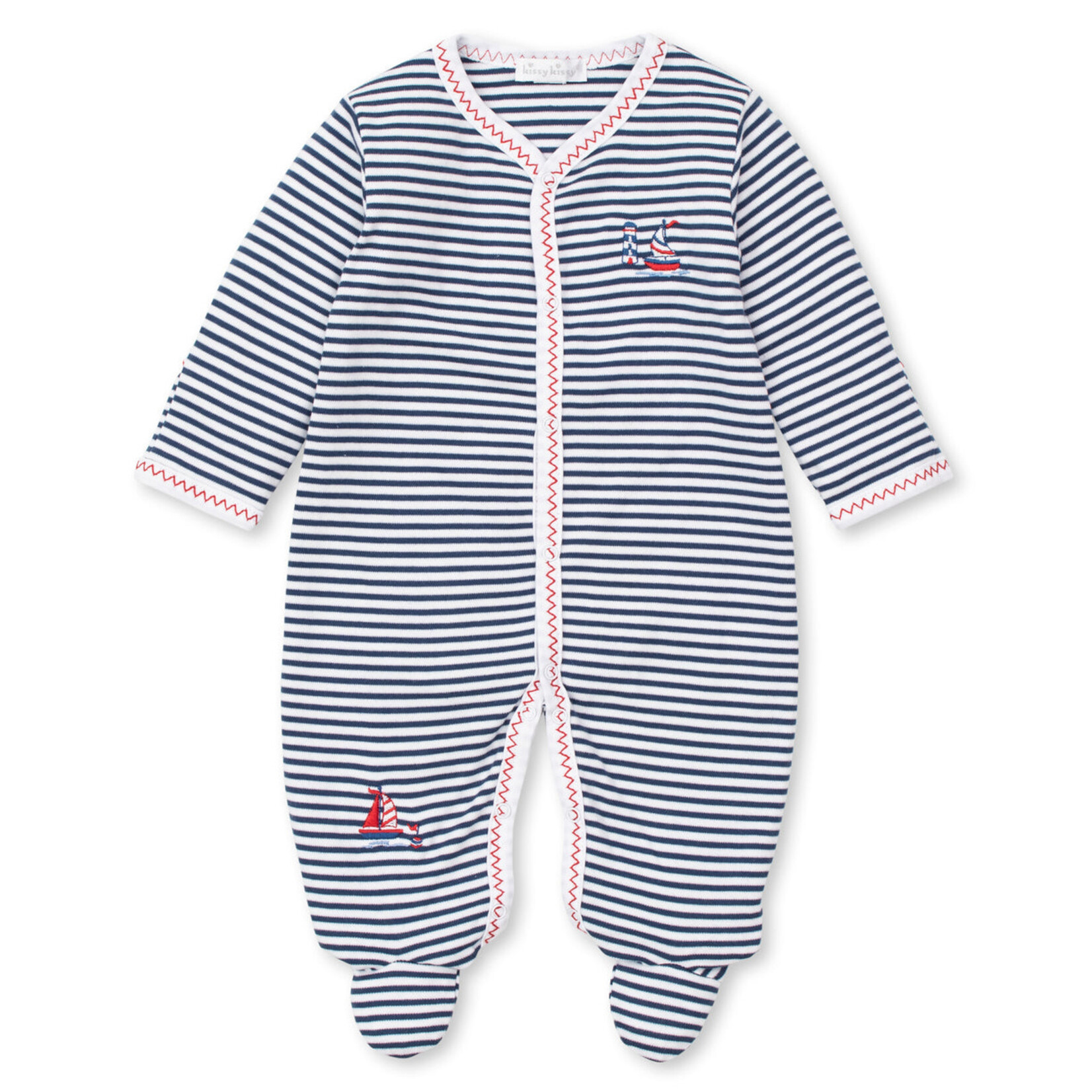 Kissy Kissy Tatiana Co. Magic Sails Navy Footie