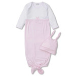 Kissy Kissy Tatiana Co. Gingham Bunnies Pink Sack & Hat Set